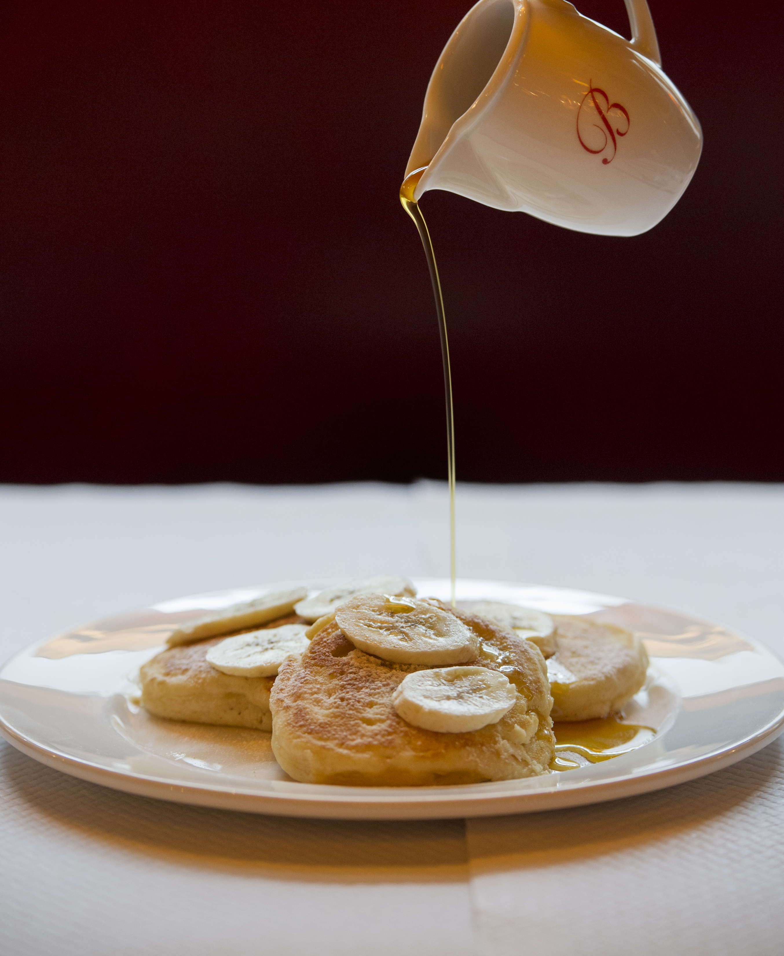 Balthazar New York Pancakes With Fresh Banana And Canadian Maple Syrup 1 By Sim Canetty Clarke