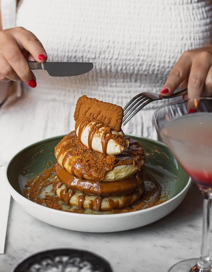 Apple Butter Cafe Pancakes