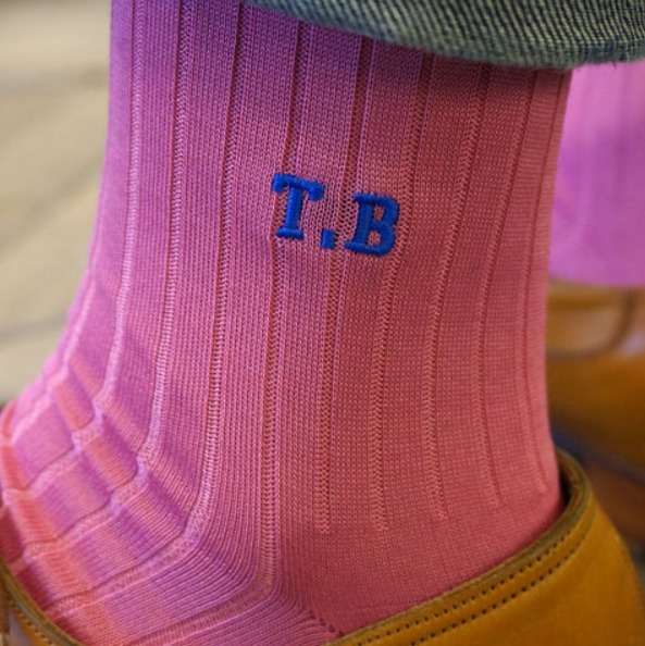 Tabio Sock Embroideery