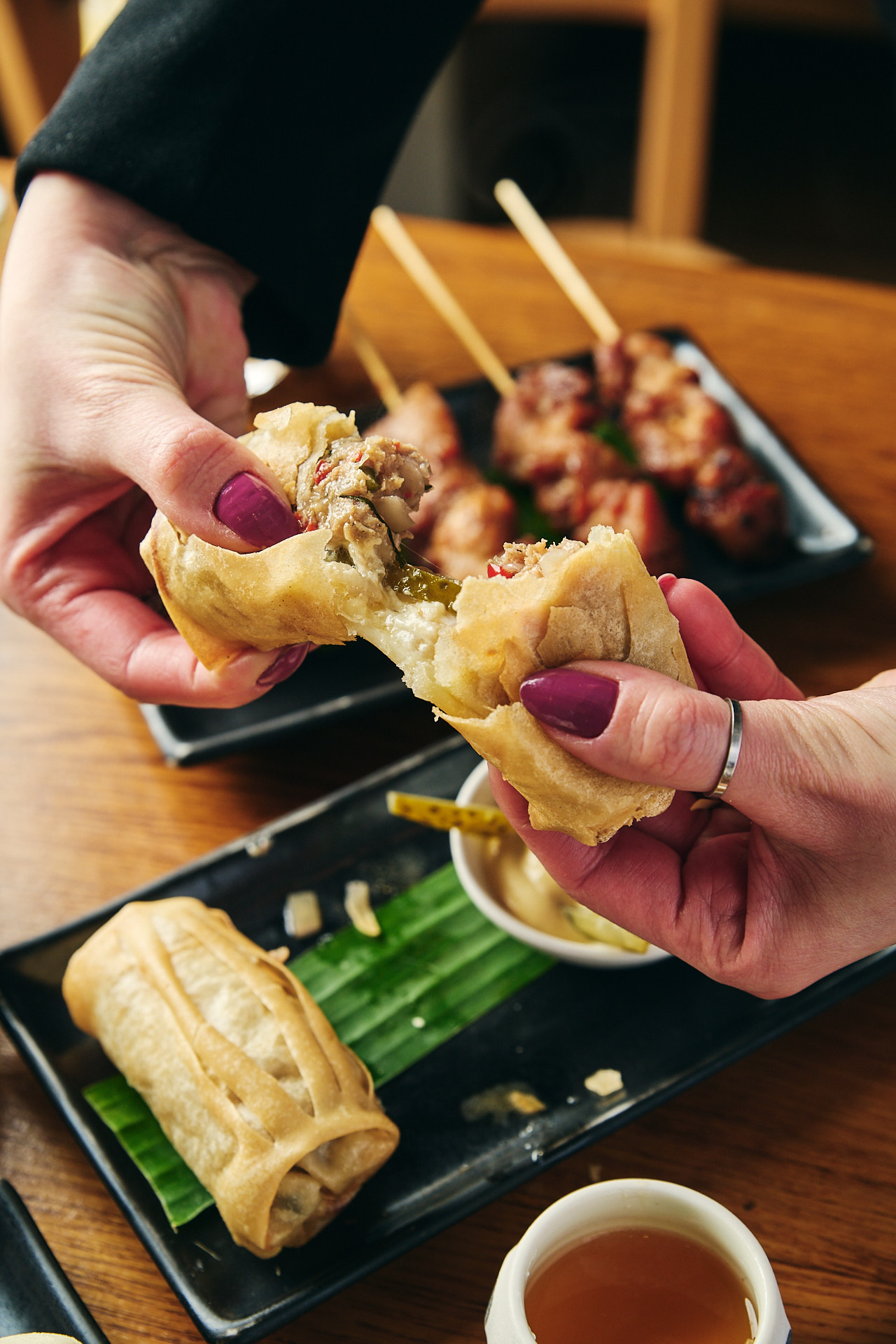 Red Farm 0125 Cheeseburger Spring Rolls 8