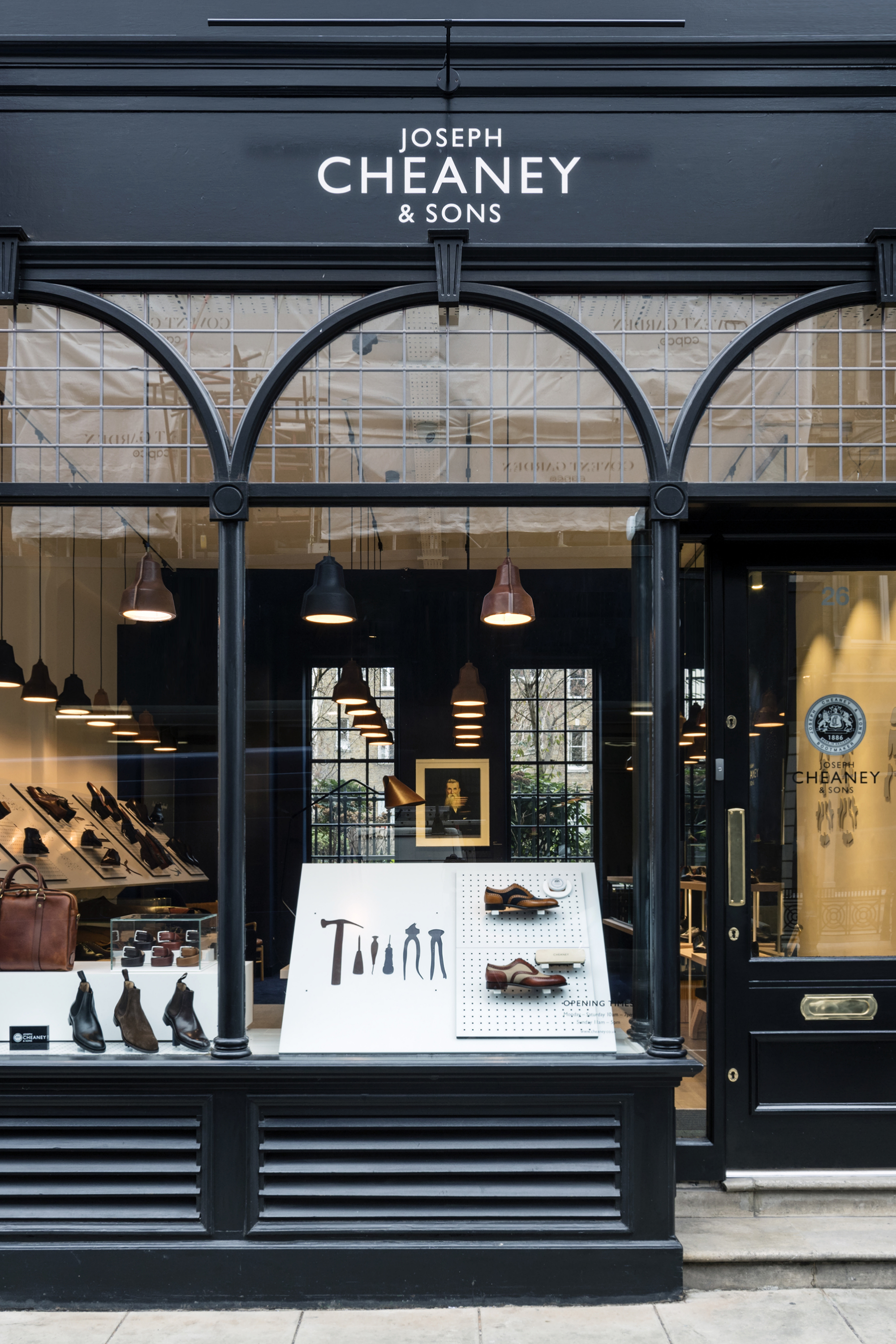 2 Cheaney Henrietta St Store Fascia Close Up